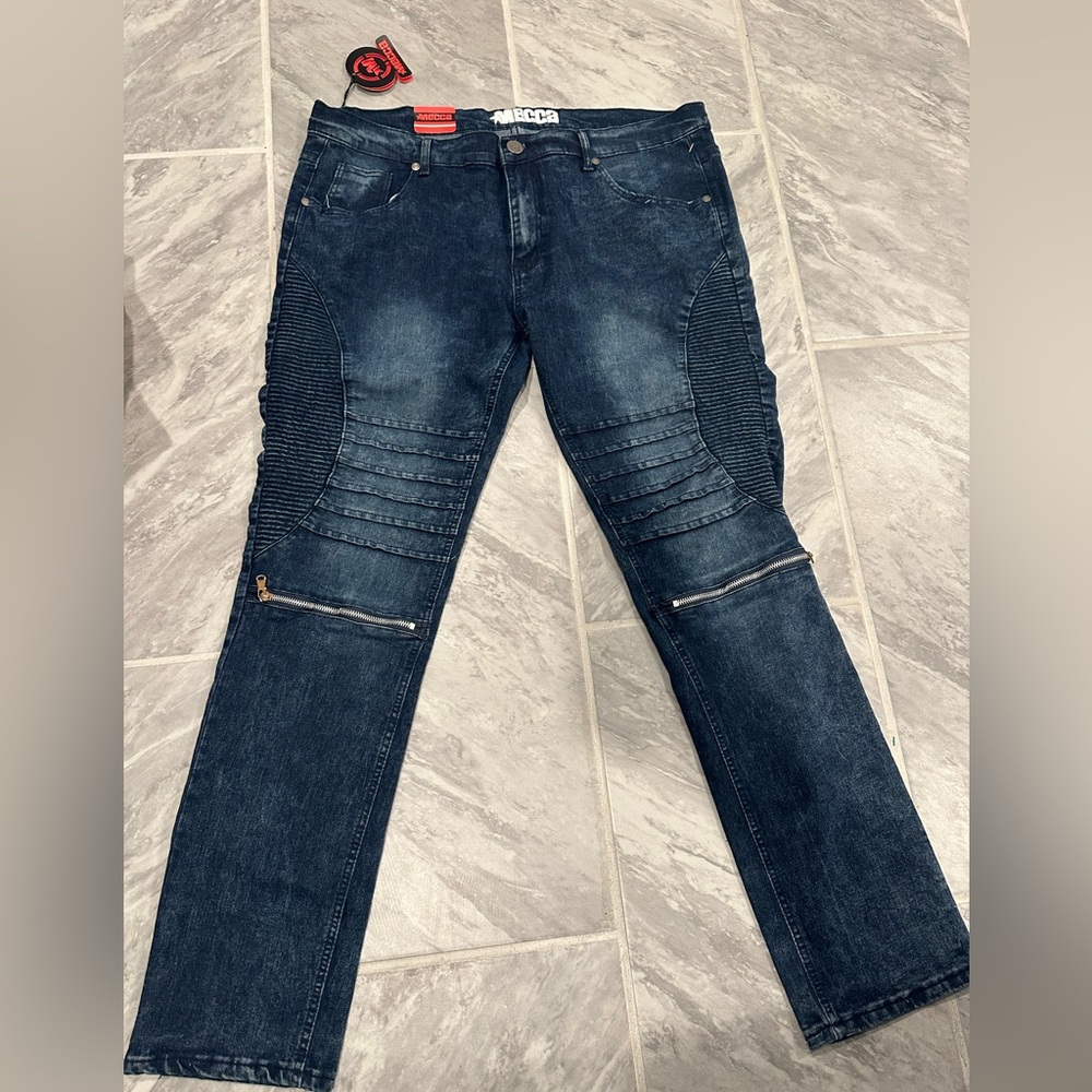 NWT Mecca Mens Skinny Jeans Size 38Wx32L Style# MC-MJ302